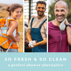 Body Wipes XL Shower Wipes Body Wipe for Adults Bathing, Traveling, Camping, Gym, Car, Elderly, Bedridden - Disposable Washcloths for Adults No Rinse 1 Box, 5 Pack (50 ct)