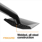 Fiskars 47" Spade Garden Shovel, Steel Flat Spade with Ergonomic D-Handle, Sharp Blade Square Shovel for Lawn Edging, Digging, Heavy Duty Yard Tool, Easy Cuts in Grass and Turf