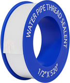 D-NYX 10 Rolls Extra Long Teflon Tape 1/2 Inch(W) X 520 Inches(L) - Plumbers PTFE Tape – Thread Seal - Perfect for Shower Heads and Pipe - Home Plumbing Pipe Sealing - Sealant Tape