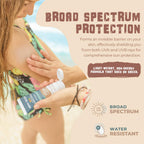 Happy Ocean SPF 45 Reef Safe Mineral Sunscreen for Kids & Sensitive Skin with Non-Nano Zinc Oxide, Non Toxic Kids Sunscreen for Face & Body, Natural Organic Sunblock, Travel Size, Vegan 2.5 Fl Oz