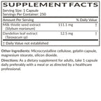 Futurebiotics Milk Thistle Silymarin Marianum & Dandelion Extract Liver Health Support, Antioxidant Support, Detox, 250 Capsules