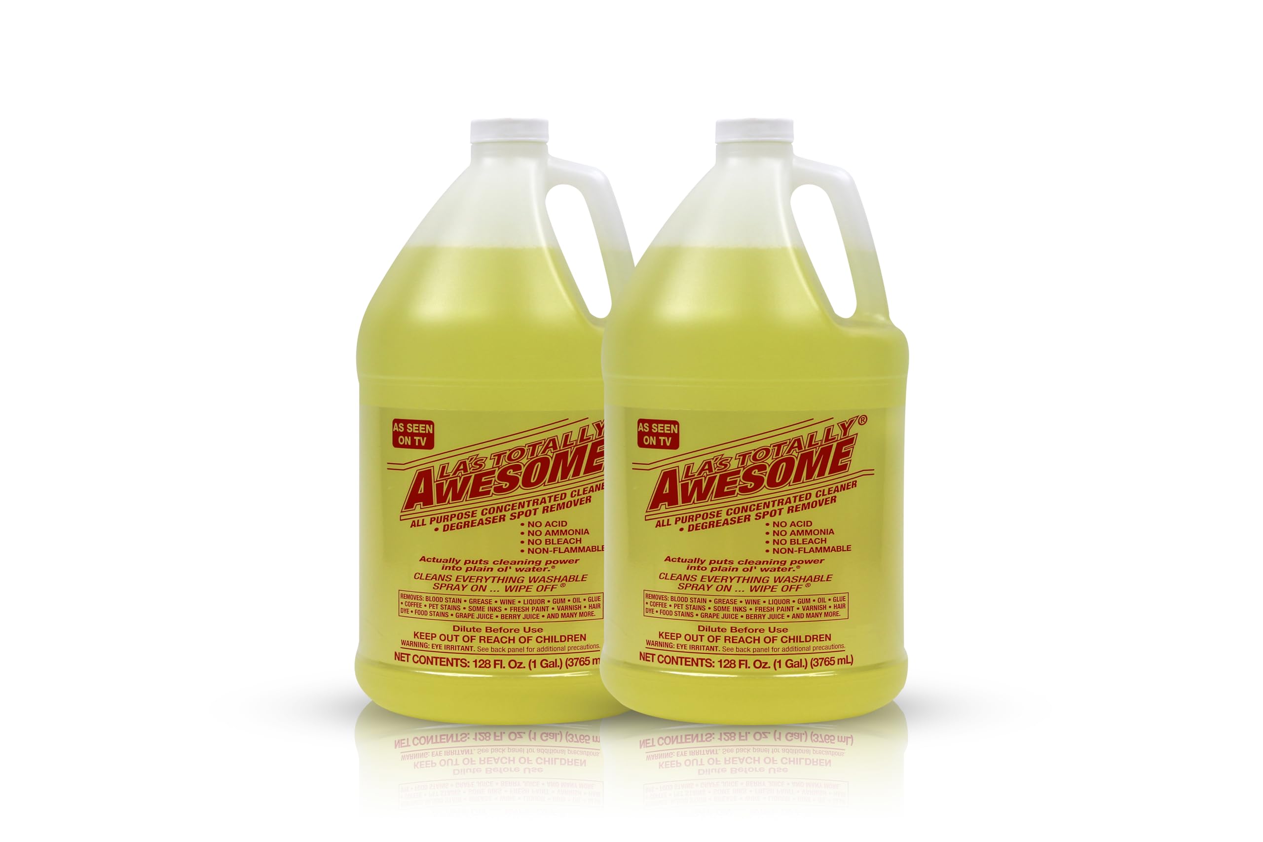 La's Totally Awesome All Purpose Cleaner Refill – 128oz (Pack of 2) Concentrated Multipurpose Cleaner & Heavy Duty Degreaser for Home, Kitchen, Bathroom, Floors, Spray Bottles & More