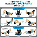 Thrival Relief Pro - Fully Adjustable Psoas and Iliacus Muscle Release Tool with Thrival App for Hip Flexor, Back, Glute and Neck Pain - Trigger Point and Myofascial Release Tool - Carbon Black