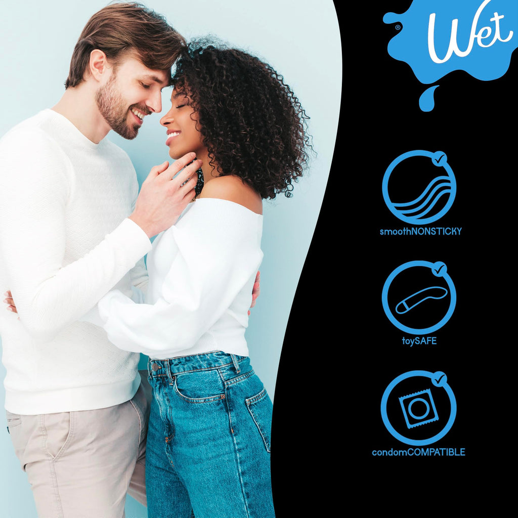 Wet Silver Water-Based Lubricant | Long-Lasting, Original Premium Formula | Vegan, pH-Balanced, Hypoallergenic, Paraben-Free, Non-staining | Lube for Men, Women & Couples, 16 fl oz