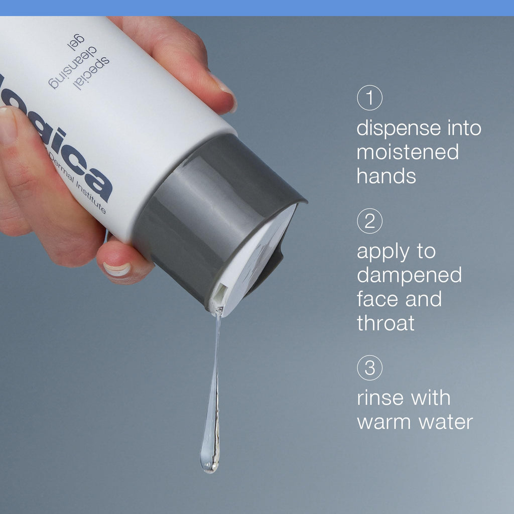 Dermalogica Special Cleansing Gel Gentle-Foaming Face Wash Gel for Women and Men - Leaves Skin Feeling Smooth And Clean, 8.4 Fl Oz