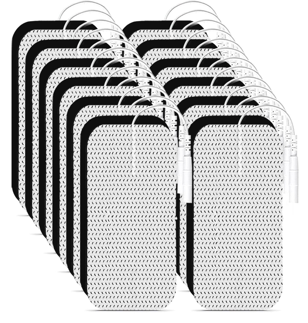 Tens Unit Electrode Pads 2"X4" 24Pcs Reusable 3rd Gen Upgraded Self-Stick Large Rectangular TENS Pads Replacement Compatible with TENS 7000, AUVON, Etekcity, TENKER, HealthmateForever TENS