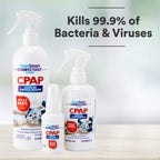 CleanSmart CPAP Disinfectant Spray, Kills 99.9% of Bacteria and Viruses on CPAP Equipment, No Residue, 16 oz (Pack of 2)