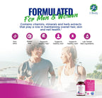1 Body Hair Skin & Nails with Biotin, Vegan Vitamins, 3 Pack