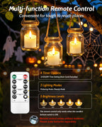 NVJGROP 6 Pack Small Rechargeable Flameless Candles with Remote Timer
