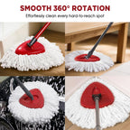 Mop Head Replacement for O-Cedar Easy Wring 1-Tank System，Exovyn Spin Mophead Replacements，Microfiber 12 Pack 360° Swivel Mop Refills，Deep Clean,Easy Cleaning，Machine Washable and Easy to Replace