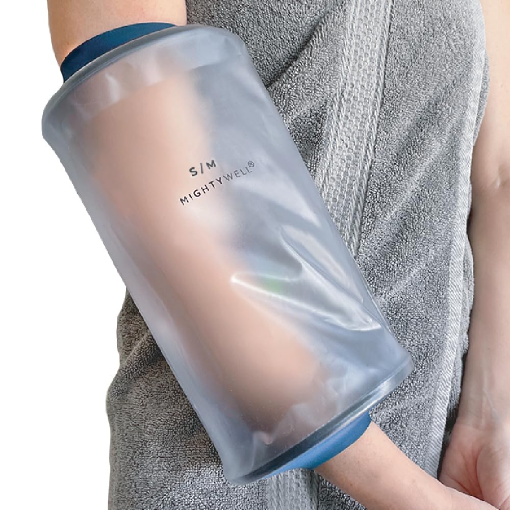 Mighty Well H2O Shield PICC Line Shower Cover – Reusable Waterproof IV & PICC Line Sleeve, Cast & Wound Protector for Upper Arm Showering, Large/X-Large