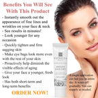 Instant Face Lift Cream - Best Eye, Neck, Face Tightening, Lifting & Firming Serum To Smooth Appearance, Hide Loose Sagging Skin, Puffiness, Fine Lines & Wrinkles Within Mins (Peptides & Stem Cells)