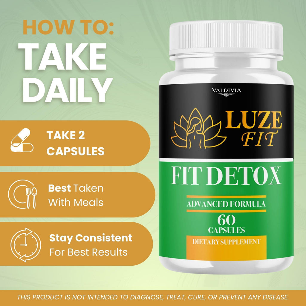 (3 Pack) Luze Fit Detox - Official LuzeFit Detox Premium Capsules Advanced Formula, LuzeFitDetox All Natural Support Capsulas Health Pastillas for Overall & Wellness, 180 Capsules for 3 Months