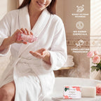 BODY & EARTH Spa Gift Set for Women - Luxurious 5 Pcs Bath and Body Box, Rose Scent, Includes Body Wash, Body Butter, Body Lotion and More, Birthday Christmas Gifts for Mom Self Care Kit for Her