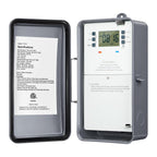 Suraielec Pool Timer, 7-Day 24-Hour Digital Pool Pump Timer, 40 AMP Heavy Duty, 120/240/277 VAC, Outdoor Metal Casing, Electric Switch Box for Swimming Pump, Hot Water Heater, Spa, Lights