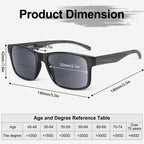 LADEESSE 3 Pack Bifocal Reading Sunglasses For Men/Women - Fashion UV400 Sunglasses With Readers Built In Sun Outdoor Protection（2.0）