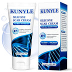 Kunyle Scar Cream, Silicone Scar Gel, Advanced Scar Removal Cream for Surgical Scars, Stretch Marks Removal, Keloid Bump Removal, Old and New Scars 2.11 Oz (60g)