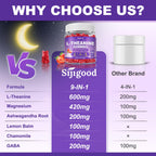 Sijigood 90 Count | L-Theanine Gummies for Kids & Adults, Strawberry Flavor