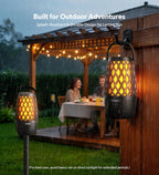 Outdoor Speakers with Lights, Gifts for Men Women, IPX5 Waterproof, 2 Pack