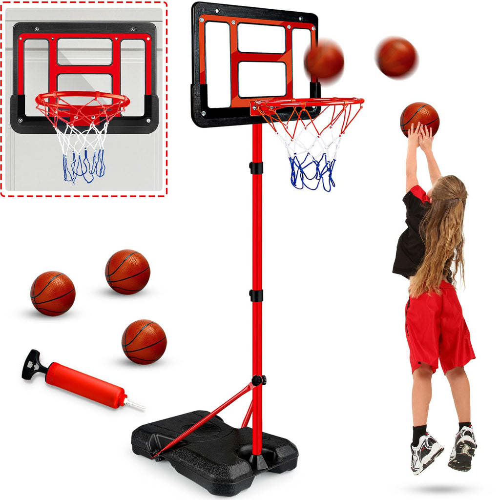 Toy Basketball Hoop, Adjustable Height Basketball Hoop Indoor Toys