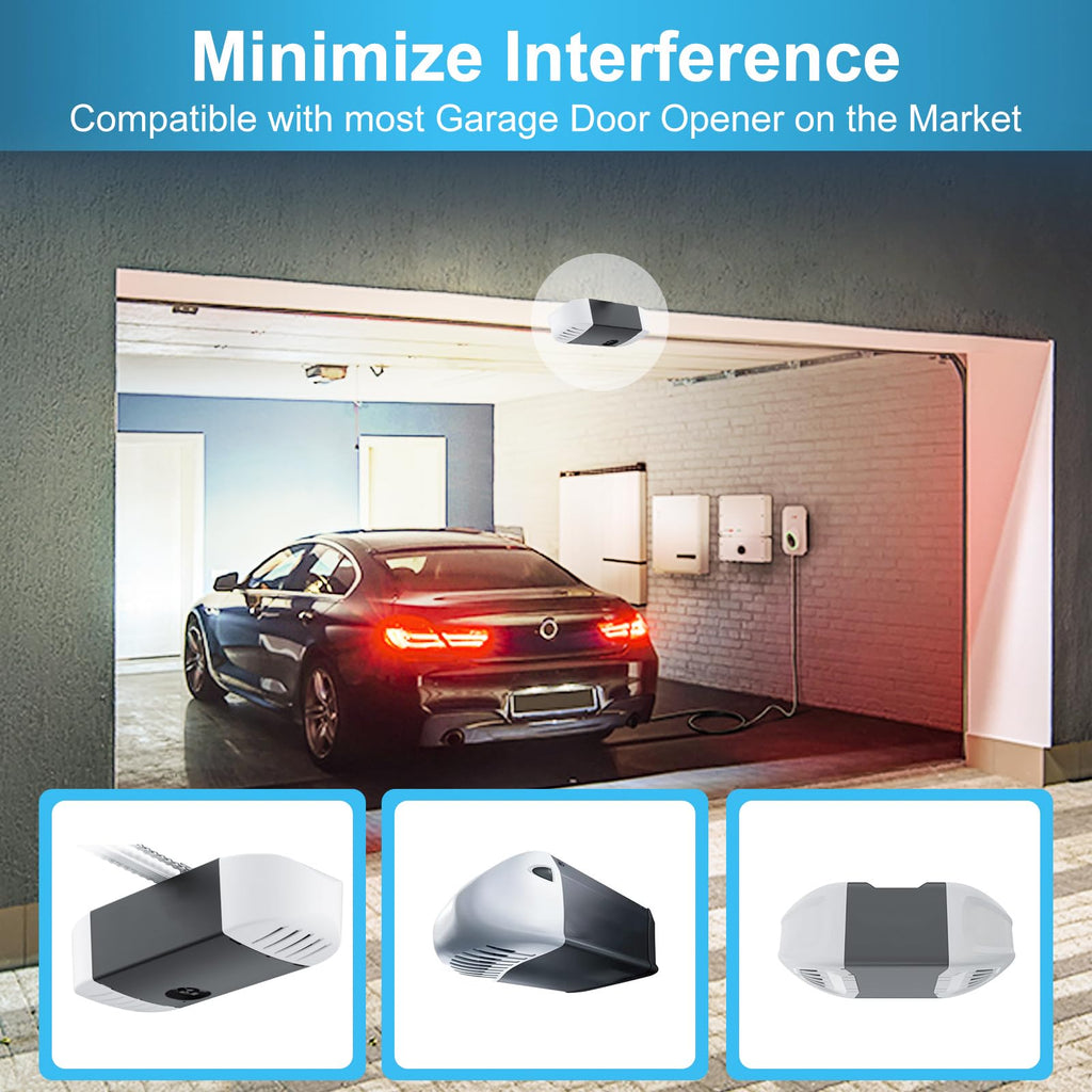 LQ BSDERA 4PK 4000K,Garage Door Opener Light Bulbs, 1500LM Ultra Bright, Minimize Interference, Compatible with Most Garage Door Openers, 12W, 120V, A19 Bulbs with E26 Base