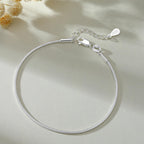 TOPCRED 925 Sterling Silver Bracelet - Snake Chain Bracelet Delicate Gift for Women Wife, Size: 7 Inches