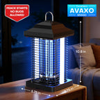 AVAXO Bug Zapper Outdoor, Dual Wavelength UV 50000H Lifespan & Dual LED Lamps, 1/2 Acre Coverage, 5 Zaps/Sec, 4200V Electric Mosquito Zapper, IPX4 Waterproof Fly Trap for Indoor Patio Backyard