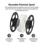 ANYCUBIC Silk Dual Color Pla Filament, 2-in-1 Chrome Coextrusion Color Change 3D Printer Filament 1.75mm Dimensional Accuracy +/- 0.02mm, Silk Texture, 1KG Reusable Spool (2.2 lbs), Black Red