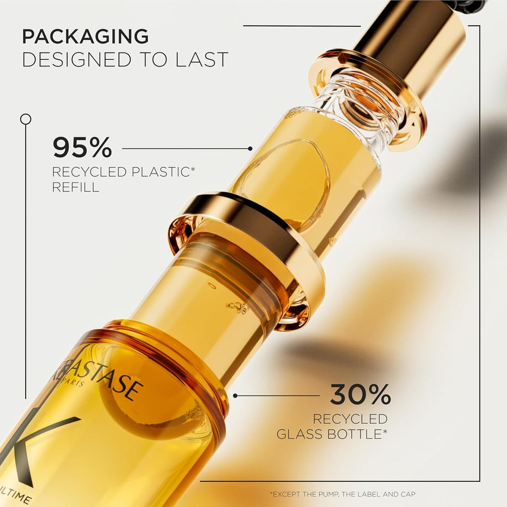 Kerastase Elixir Ultime Refillable Oil – For Shine & Hydration, 1.01 Fl Oz