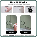 spot. Touch-Up Paint | Matte Finish for Cabinets, Walls, Doors & Furniture | Multi-Tone Green Repair Kit | Quick-Dry, Self-Priming, Low-Odor, Eco-Friendly | No-Sanding or Primer Needed | 3 Pack