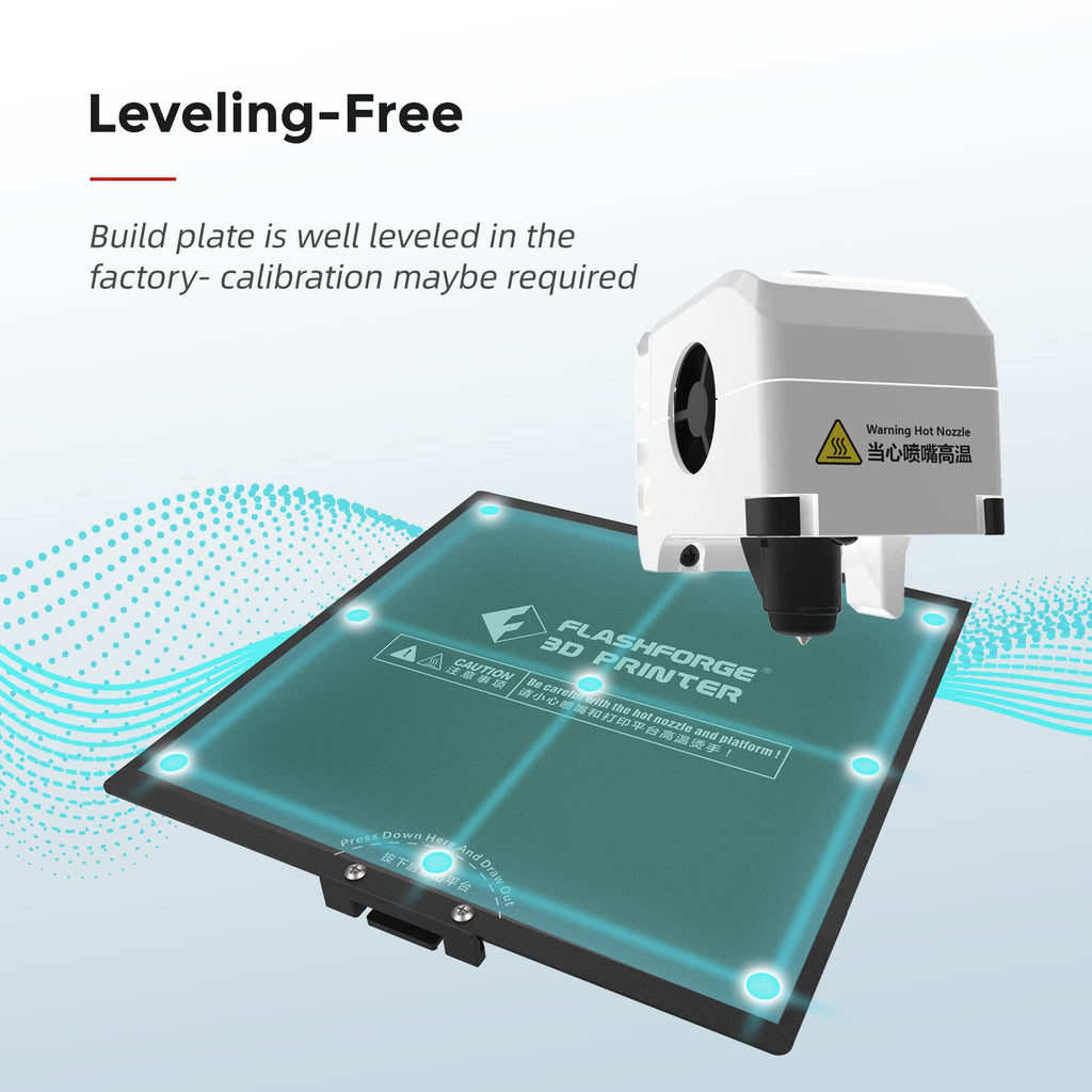 FLASHFORGE 3D Printer with Fully Auto Leveling, with 3S Detachable Nozzle, CoreXY All Metal Structure FDM 3D Prinrer