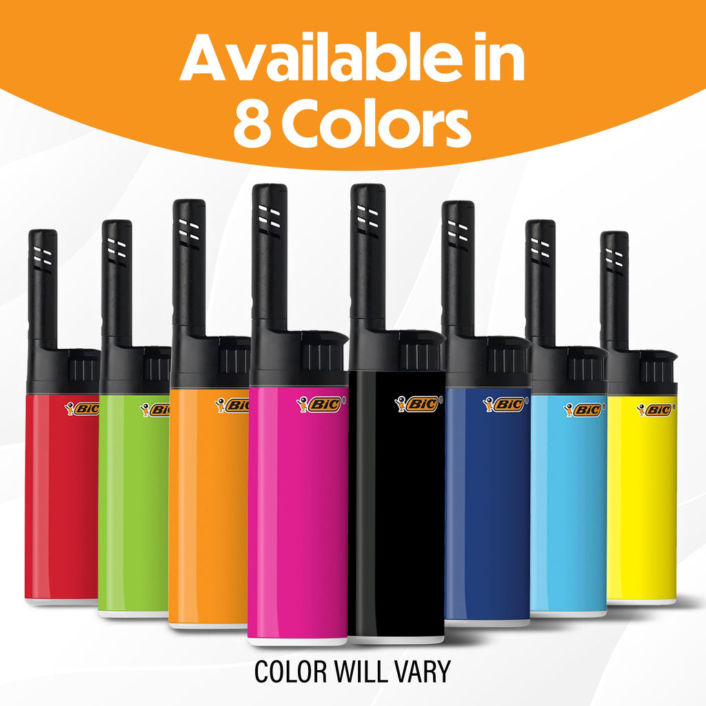 BIC Maxi Pocket Lighters, Long-Lasting Flame and Colorful Designs, Classic Collection, 15-Pack (Colors May Vary)