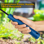 Manual Weed Puller Tool with Plastic Head, Lightweight Hand Weeder & Garden Cultivator, Reusable Weeding Tool with Plastic Handle for Flower Beds & Vegetable Garden