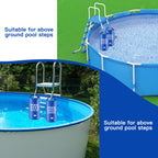 2Pcs Blue Pool Step Weights, 50LB PVC Waterproof Swimming Pool Ladder Weights Sand Bags Foldable Pool Stair Weights for In Ground and Above Ground Pools