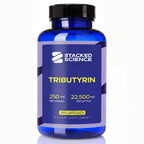 Stacked Science Tributyrin 250mg Supplement | Postbiotic Gut & Digestive Support | Short-Chain Fatty Acid Formula | Single Ingredient | 90 Capsules | Adult Daily Supplement