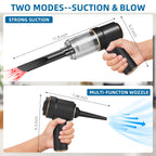 Bug Vacuum Catcher, Spider and Insect Catcher Traps, Rechargeable Bug Catcher Grabber with Brush Head & Charging Cable & Multifunctional Suction Nozzle for Stink Bug Moth Cockroach Spider Ant Black