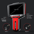 Endoscope Camera with Light: 5" 1080P HD Dual-Lens Inspection Borescope Camera for Sewer - 16.4ft Waterproof Industrial Endoscope - Flexible Snake BoreScope for Plumbing Automotive - Gift Tool for Men
