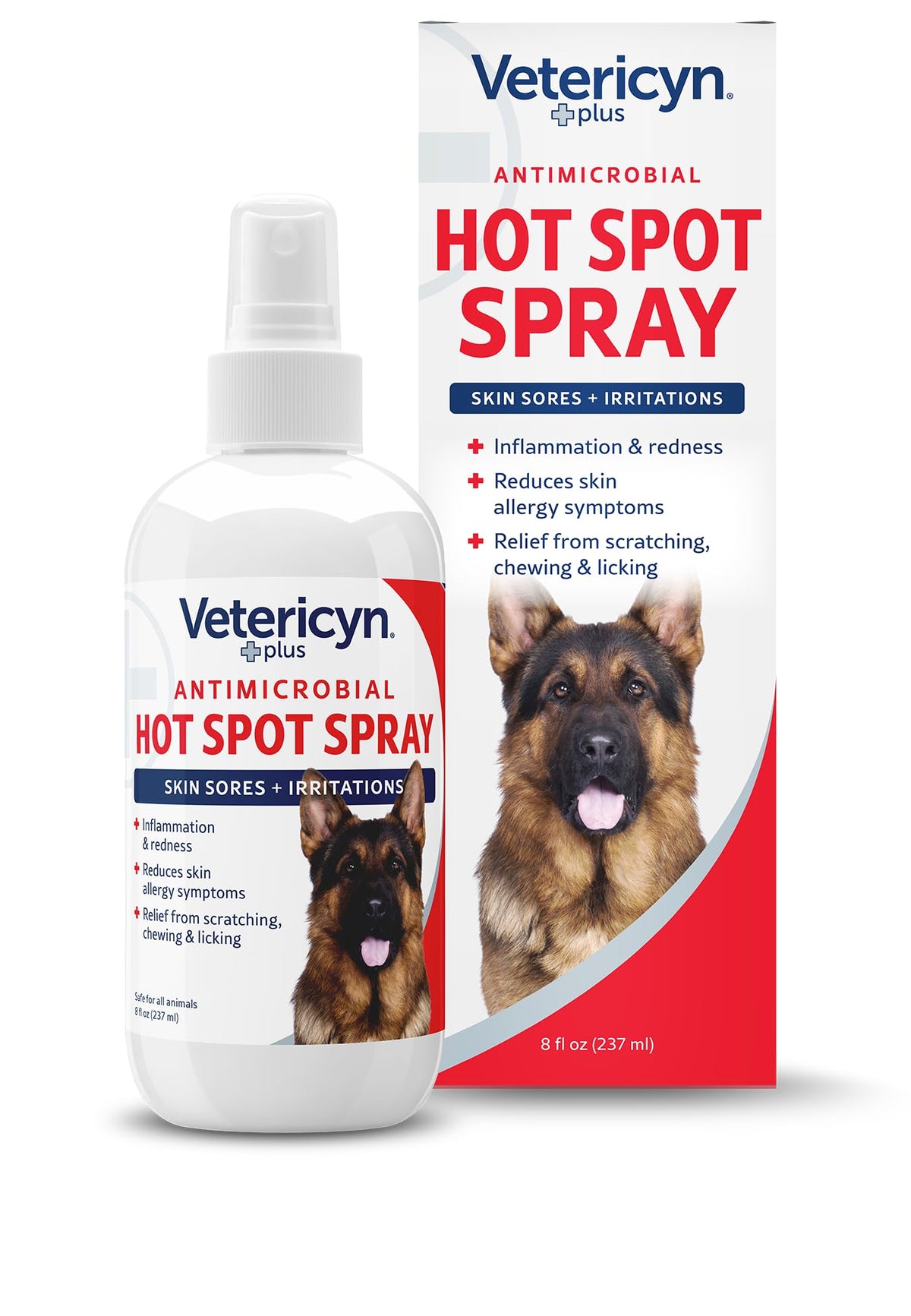 Vetericyn Plus Hot Spot Spray for Dogs, Itch Relief for Dogs & Cats, 8 oz