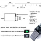 JMEXSUSS 250 LED White Christmas Lights Outdoor, String Lights Plug in