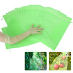 Fruit Protection Bags, Kikhope 20 Pcs 20x14 inch Fruit Netting Bags, Garden Fruit Cover Mesh Bag with Drawstring, Netting Barrier Bags for Plant Fruit Flower and Vegetables