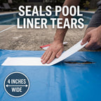 Better Boat Clear Waterproof Tape for Leaks Heavy Duty Marine Grade Seal Tape, 15 ft x 4 in, Invisible Repair, Pools, Shower, Windows
