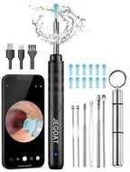 JEGOAT Ear Wax Removal, Ear Cleaner with 1296P HD Camera, FSA&HSA Jet Black