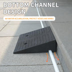 Curb Ramps for Driveway Threshold Wheelchair Doorway Sidewalks Shed Heavy Duty, 2 Pack 3.9 inch Rise, Ramps for Wheelchairs for Home Steps, Motorcycles, Lawn Mowers, 7000lbs Powersport Load ing