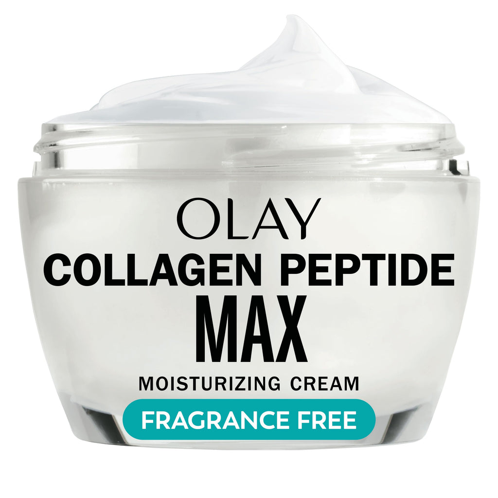 Olay Collagen Peptide Face Moisturizer, Firming Cream for Women, Fragrance-Free, Non-Greasy - Hydrating, Anti-Aging, Anti-Wrinkle, Smoothing of Fine Lines, Tightening Skin Care - Niacinamide, 1.7 Oz