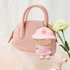 Clothes Compatible with LABUBU Doll – 3PCS Pastoral Style Set, 17cm Doll Clothes Designer Outfit for Sweet Camping Theme, Chic Stylish Accessories for Labubu, No Doll (Cherry Picnic Dress) ﻿