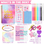 Nollh DIY Journal Kit for Girls - DIY Journal Set for Tween & Teen Girls, Stationery Set, Scrapbook & Diary Supplies Set, Journaling Art Crafts Kit, Ideal Gifts for 8 9 10 11 12 13 14 Year Old Girl