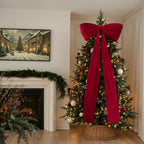 Christmas Decorations - 6 Ft Giant Bows for Christmas Tree Decor
