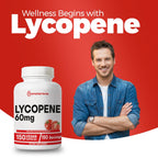 Immortal Herbs Lycopene Supplement for Men 60mg, 120 Capsules, Natural Tomato Extract Powder, 4 Month Supply, 100% Veg Lycopene Complex, Non-GMO and Gluten Free Carotenoid Supplement