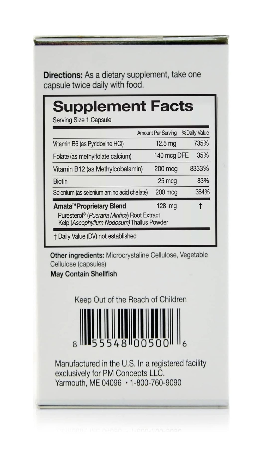 Amata Life by Dr. Christiane Northrup Pueraria Mirifica Plus Capsules 30 Day