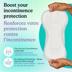 Because Overnight Incontinence Booster Pads for Men and Women, Adds 4 Cups Extra Absorbency to Adult Diapers, Super Soft, Adhesive Strip Backing, Unisex, 20 Count